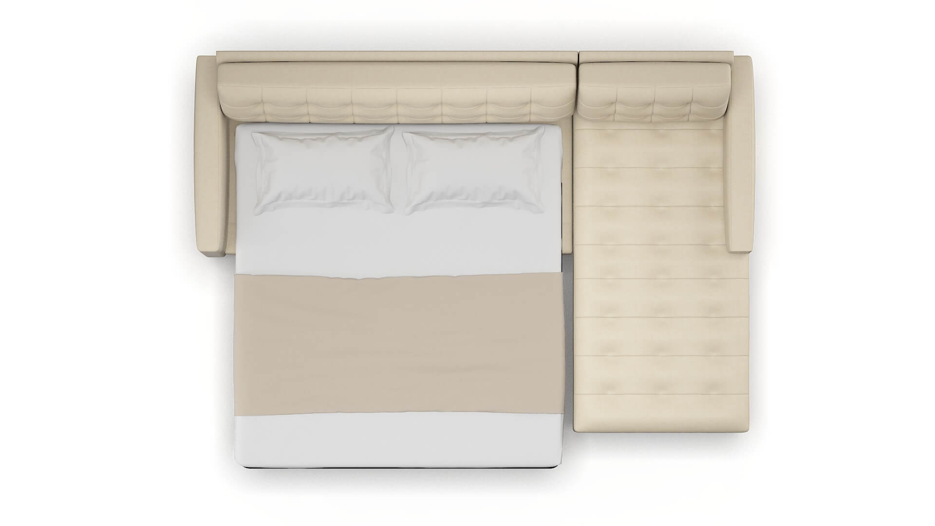 Madrid Rocket Sand Panel Sleeper Espresso legs 3