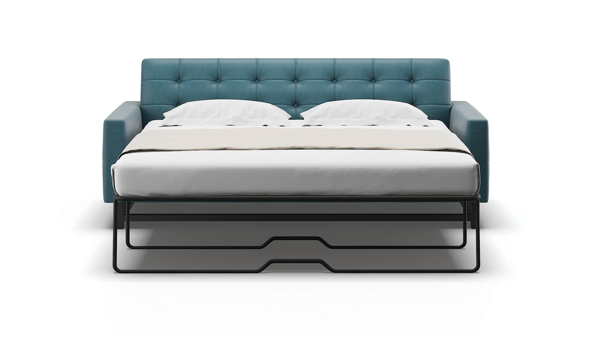 Madrid Royale Electric_blue Sofa Sleeper Espresso legs 1