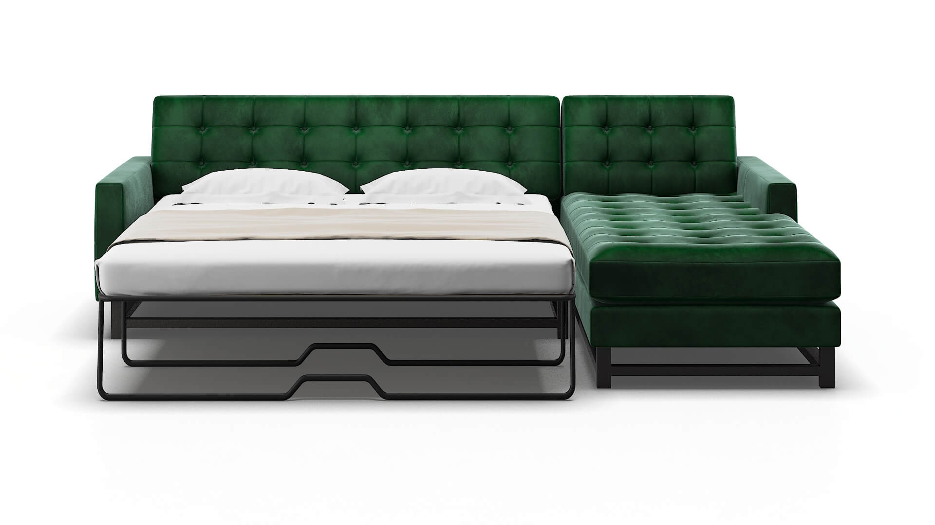 Madrid Royale Evergreen Panel Sleeper Espresso legs 1