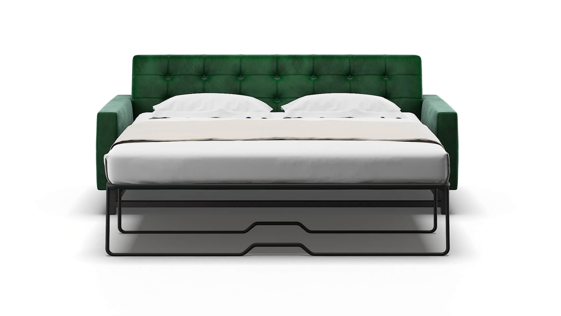 Madrid Royale Evergreen Sofa Sleeper Espresso legs 1