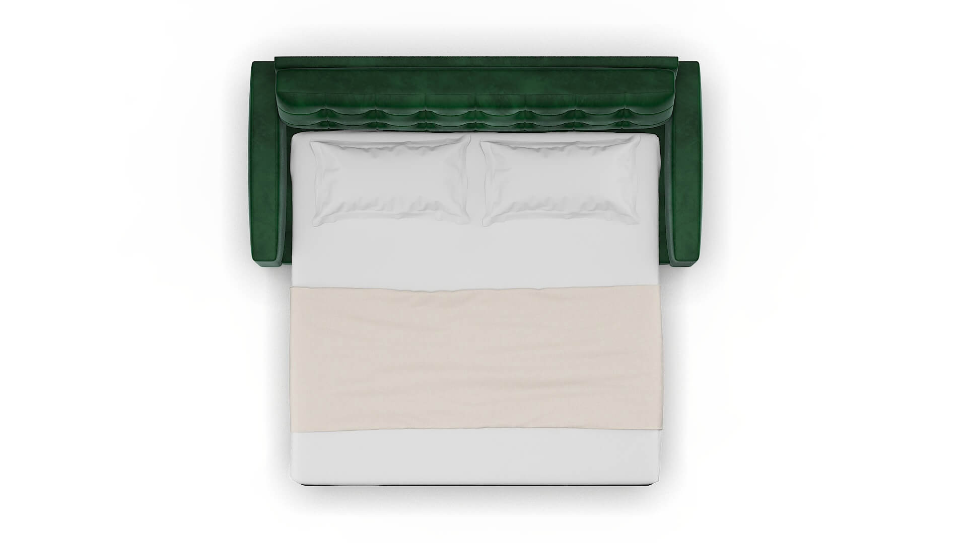 Madrid Royale Evergreen Sofa Sleeper Espresso legs 3