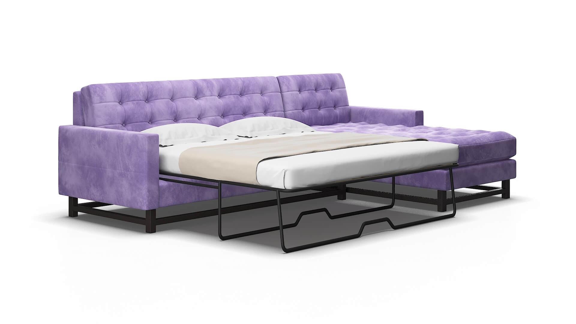 Madrid Royale lavender Panel sleeper Espresso Legs  2