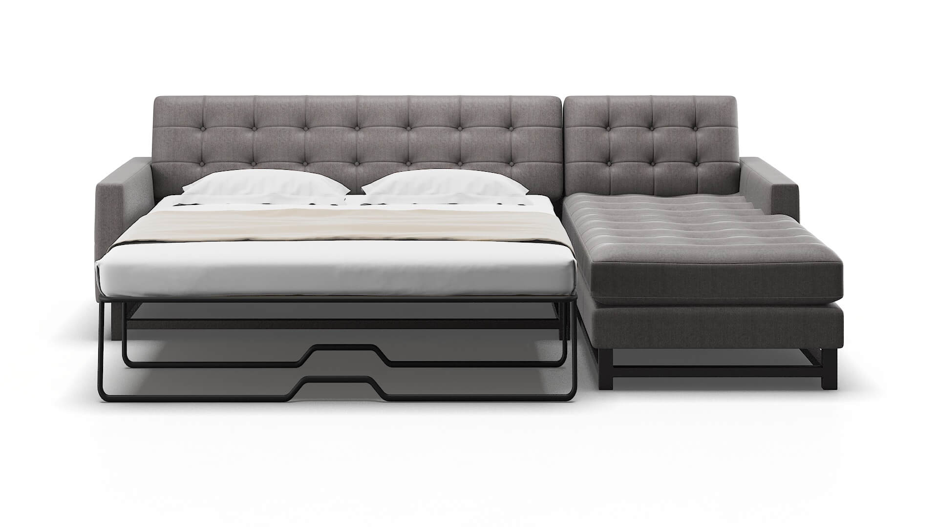 Madrid Sasha Granite Panel Sleeper Espresso legs 1