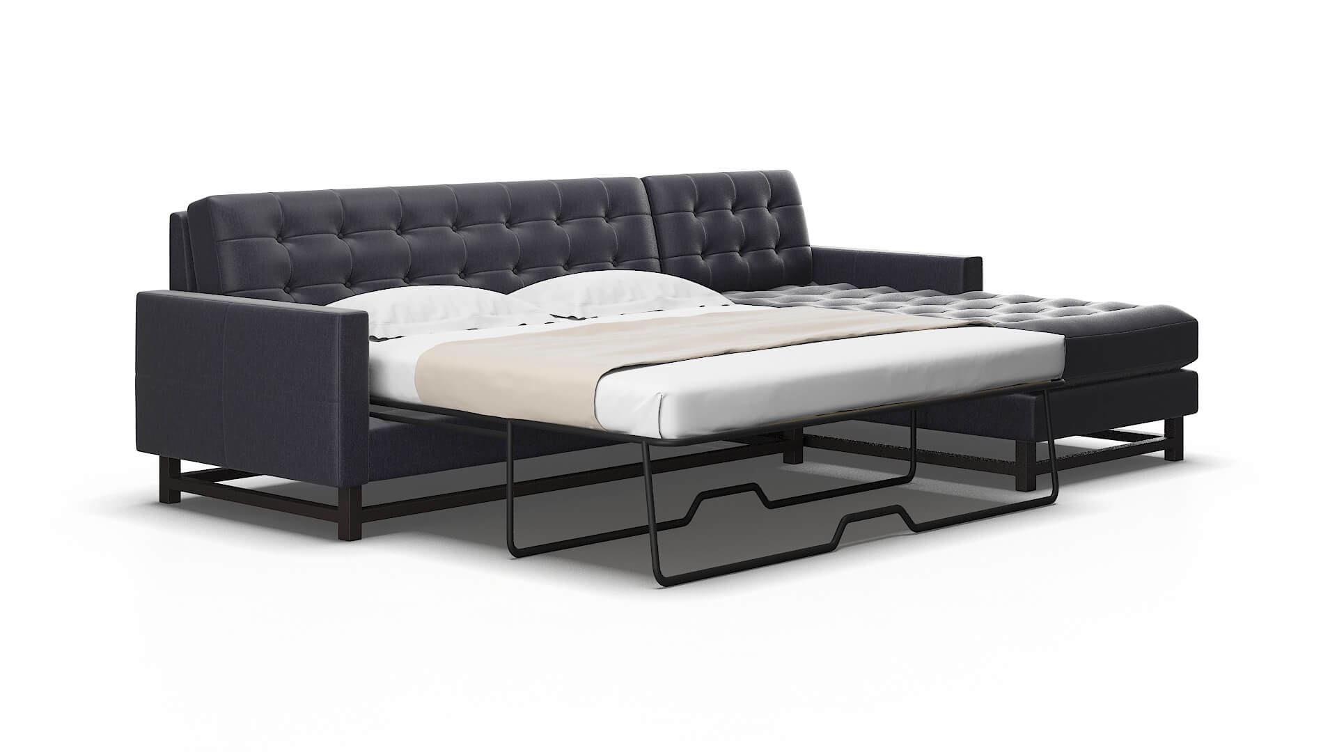 Madrid Sasha navy Panel sleeper Espresso Legs  2