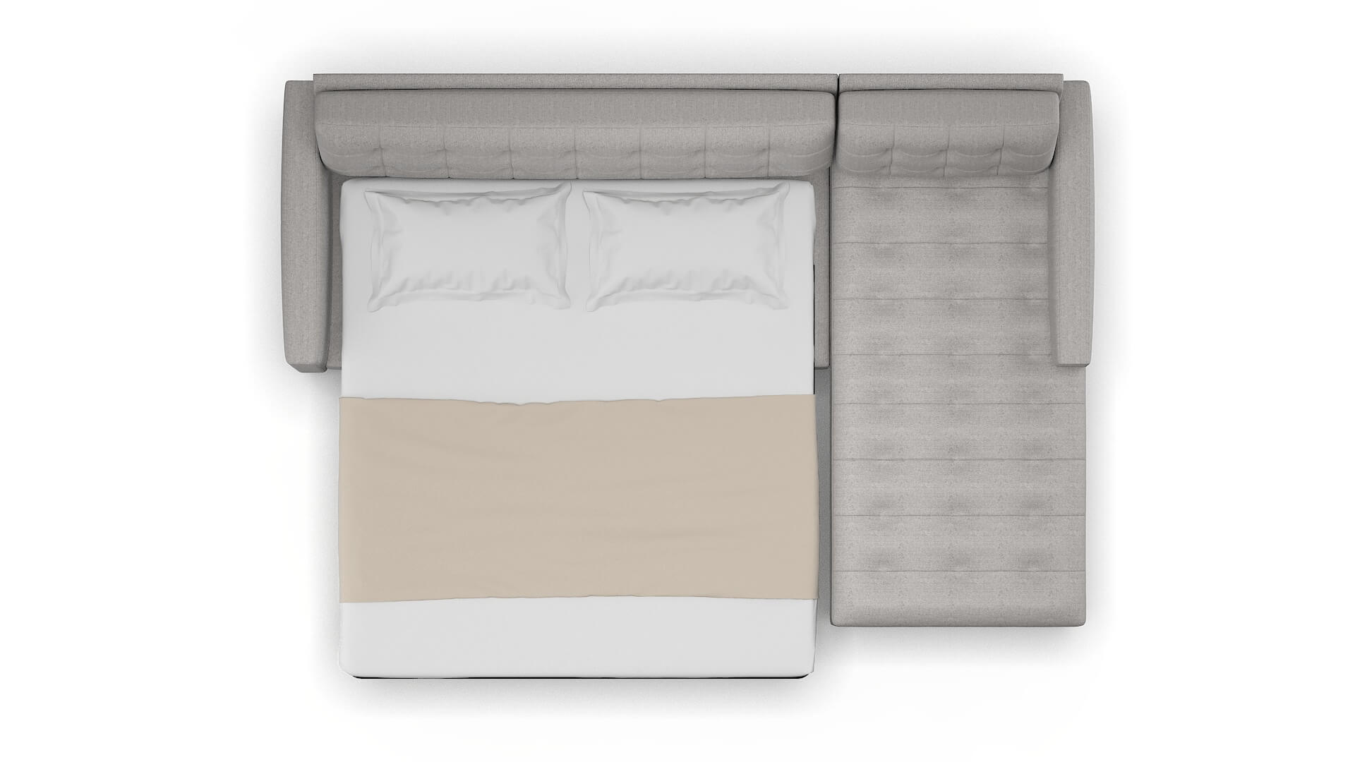 Madrid Sasha Silver Panel Sleeper Espresso legs 3