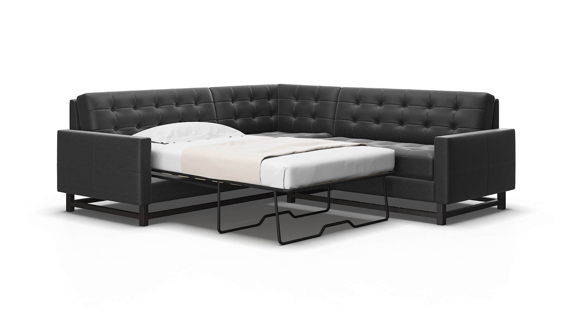 Madrid Sosoftness 54 Sectional sleeper Espresso Legs  2