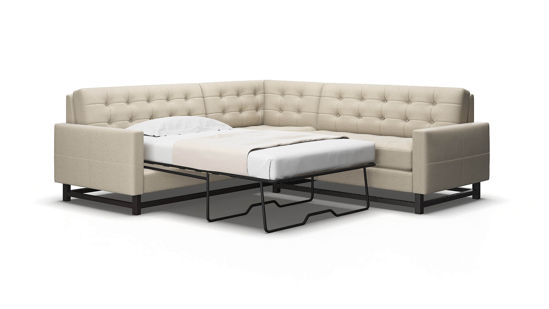 Madrid Sosoftness 72 Sectional sleeper Espresso Legs  2