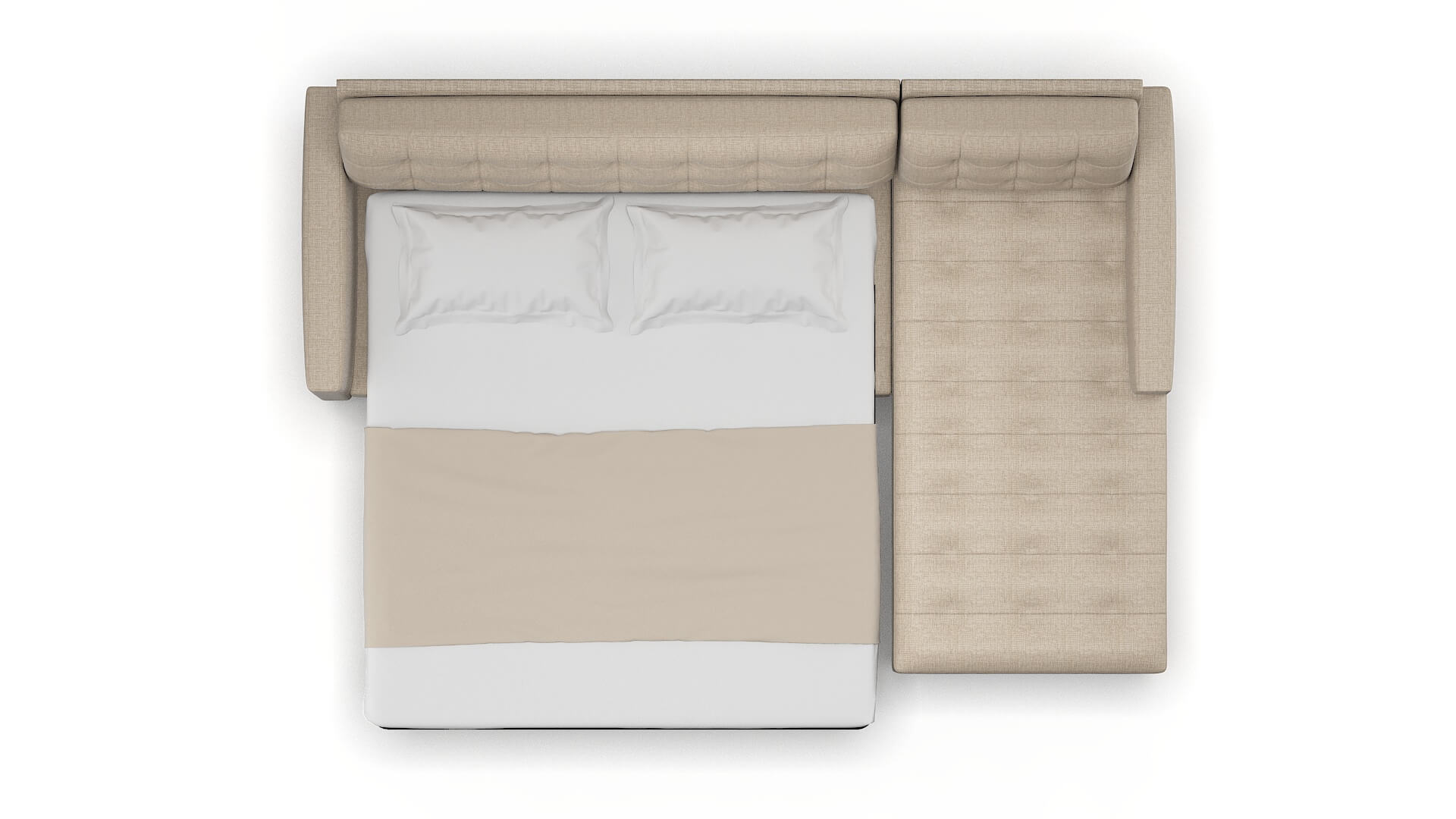 Madrid Sosoftness 74 Panel Sleeper Espresso legs 3