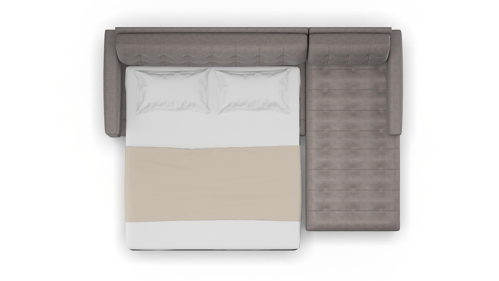 Madrid Suave Slate Panel Sleeper Espresso legs 3