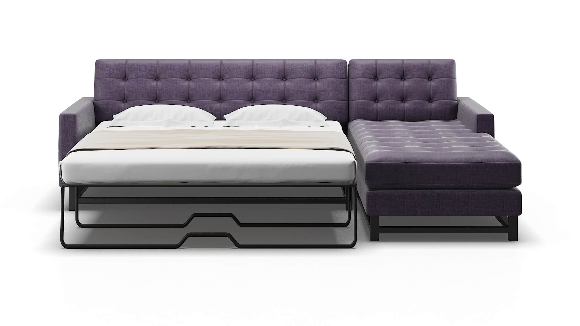 Madrid Tess Blackberry Panel Sleeper Espresso legs 1