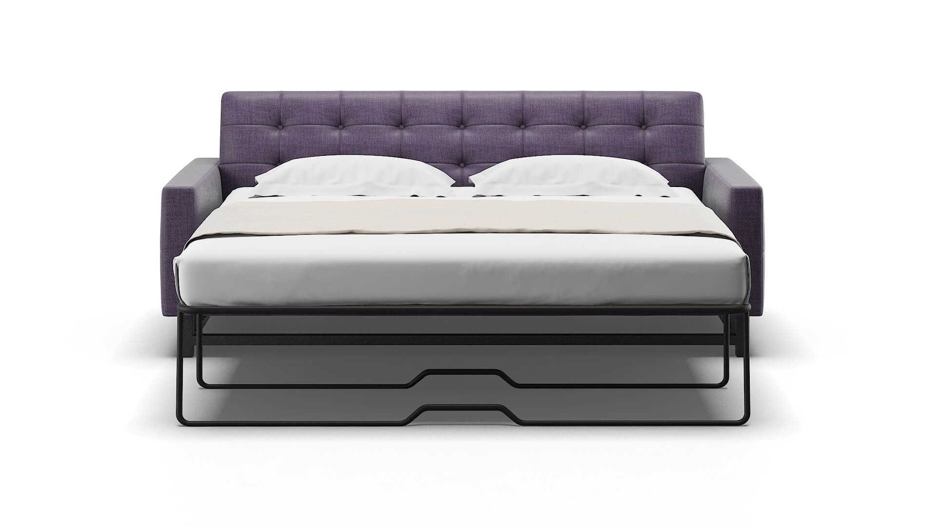 Madrid Tess Blackberry Sofa Sleeper Espresso legs 1