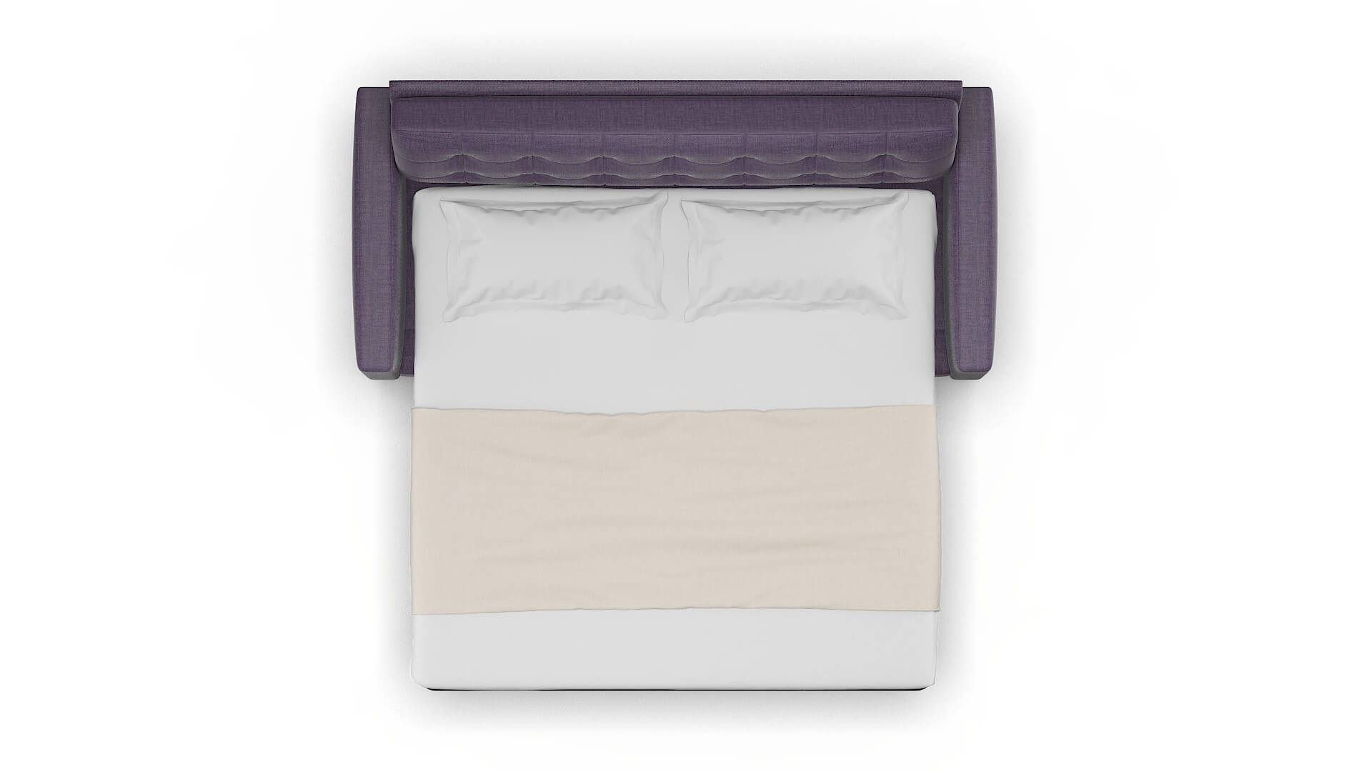 Madrid Tess Blackberry Sofa Sleeper Espresso legs 3