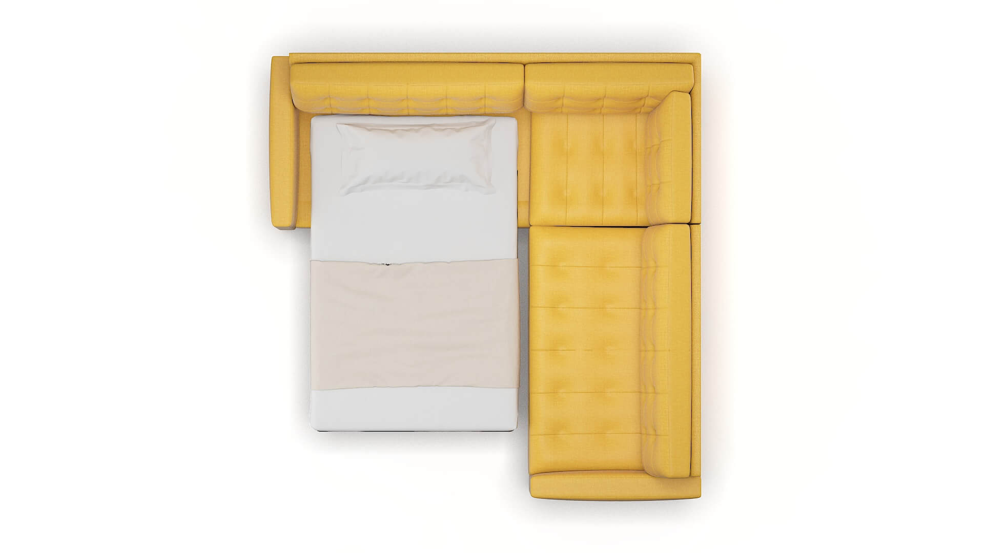 Madrid Tess Turmeric Sectional Sleeper Espresso legs 3