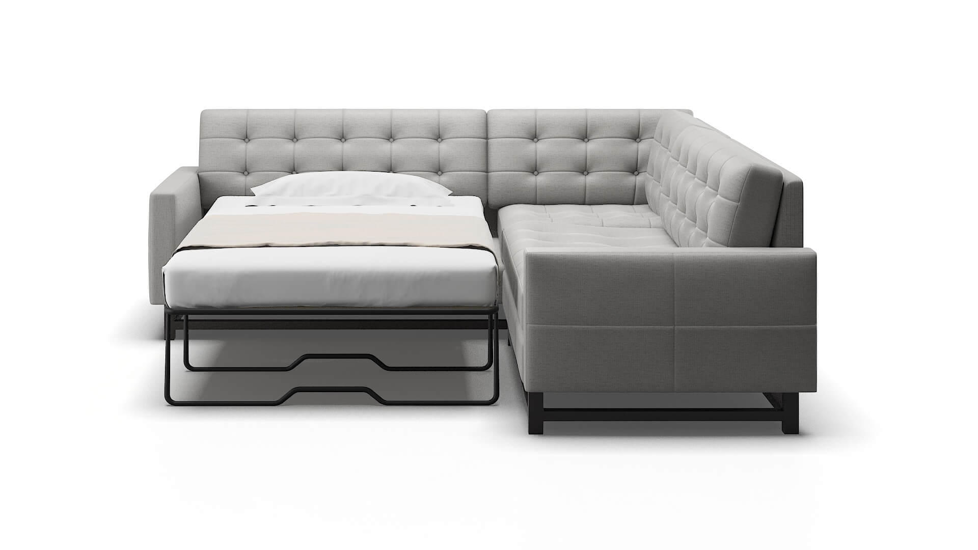 Madrid Urban_d Pepper Sectional Sleeper Espresso legs 1