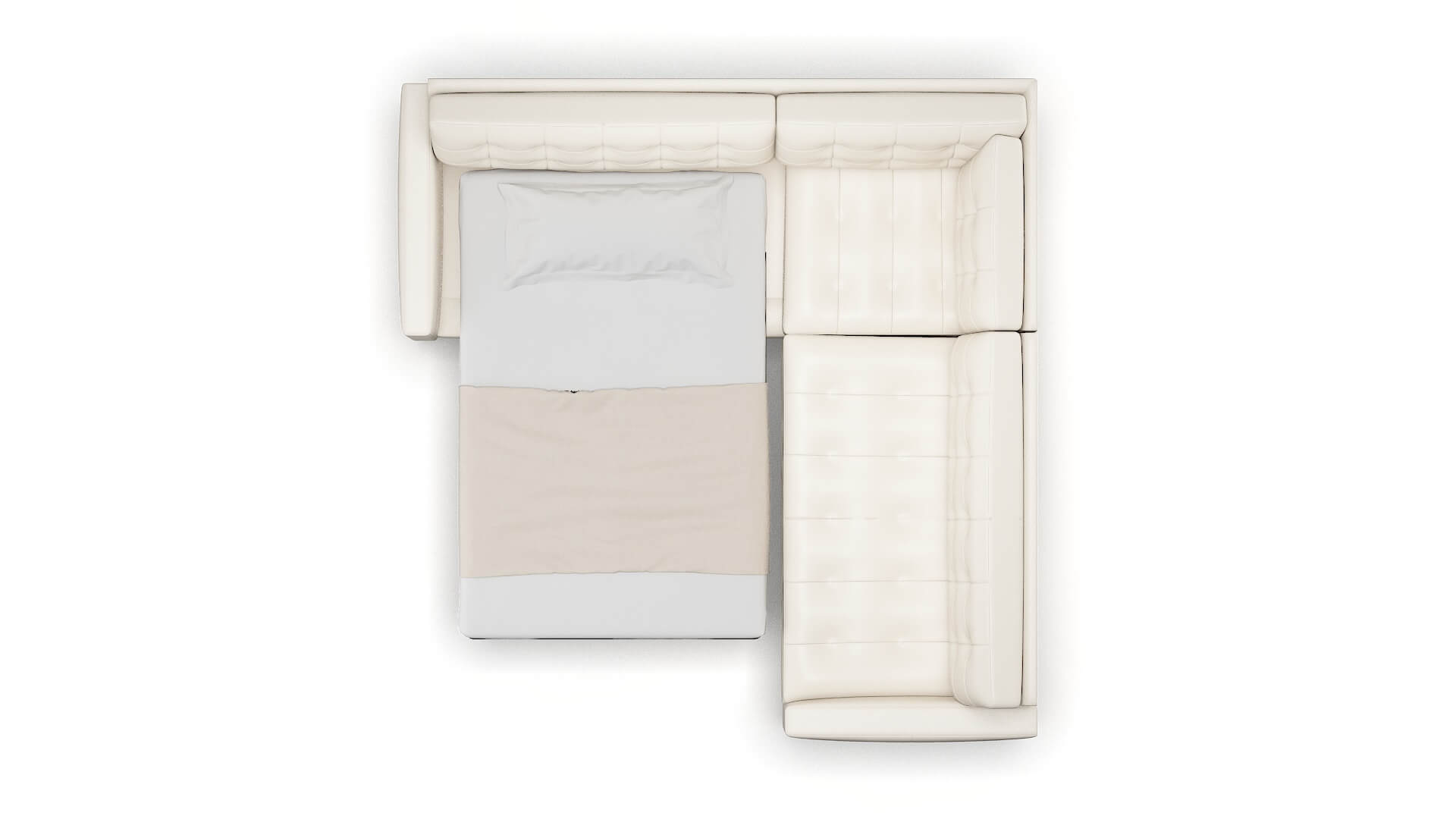 Madrid Urban_d Snow Sectional Sleeper Espresso legs 3