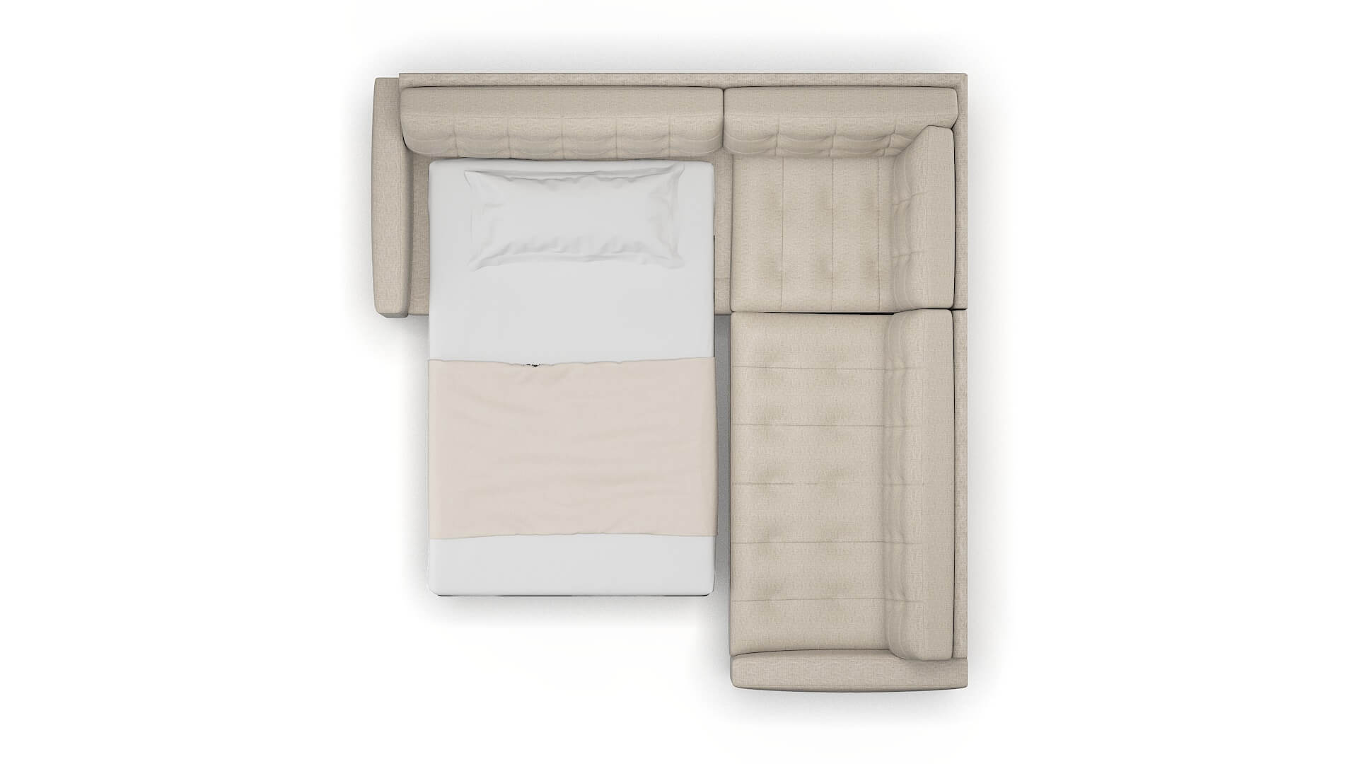 Madrid Urban_d Steel Sectional Sleeper Espresso legs 3