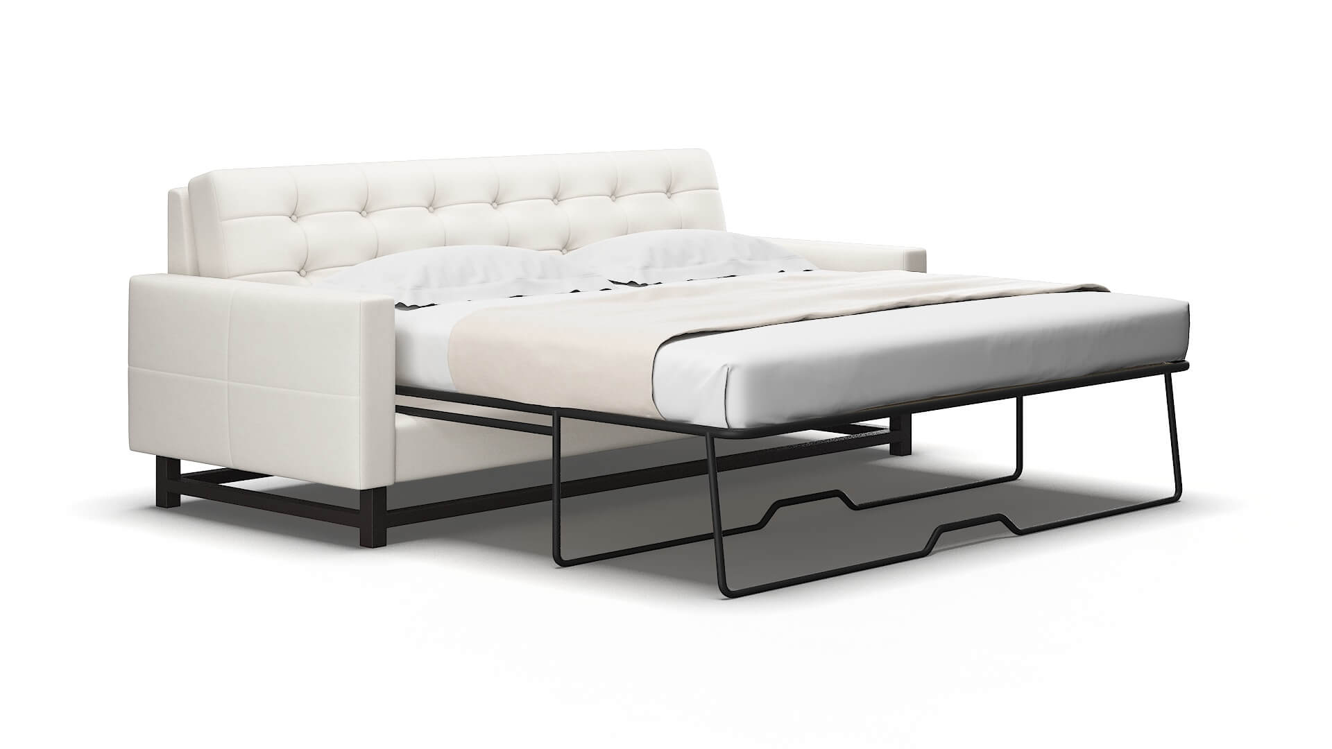 Madrid Venice eggshell Sofa sleeper Espresso Legs  2