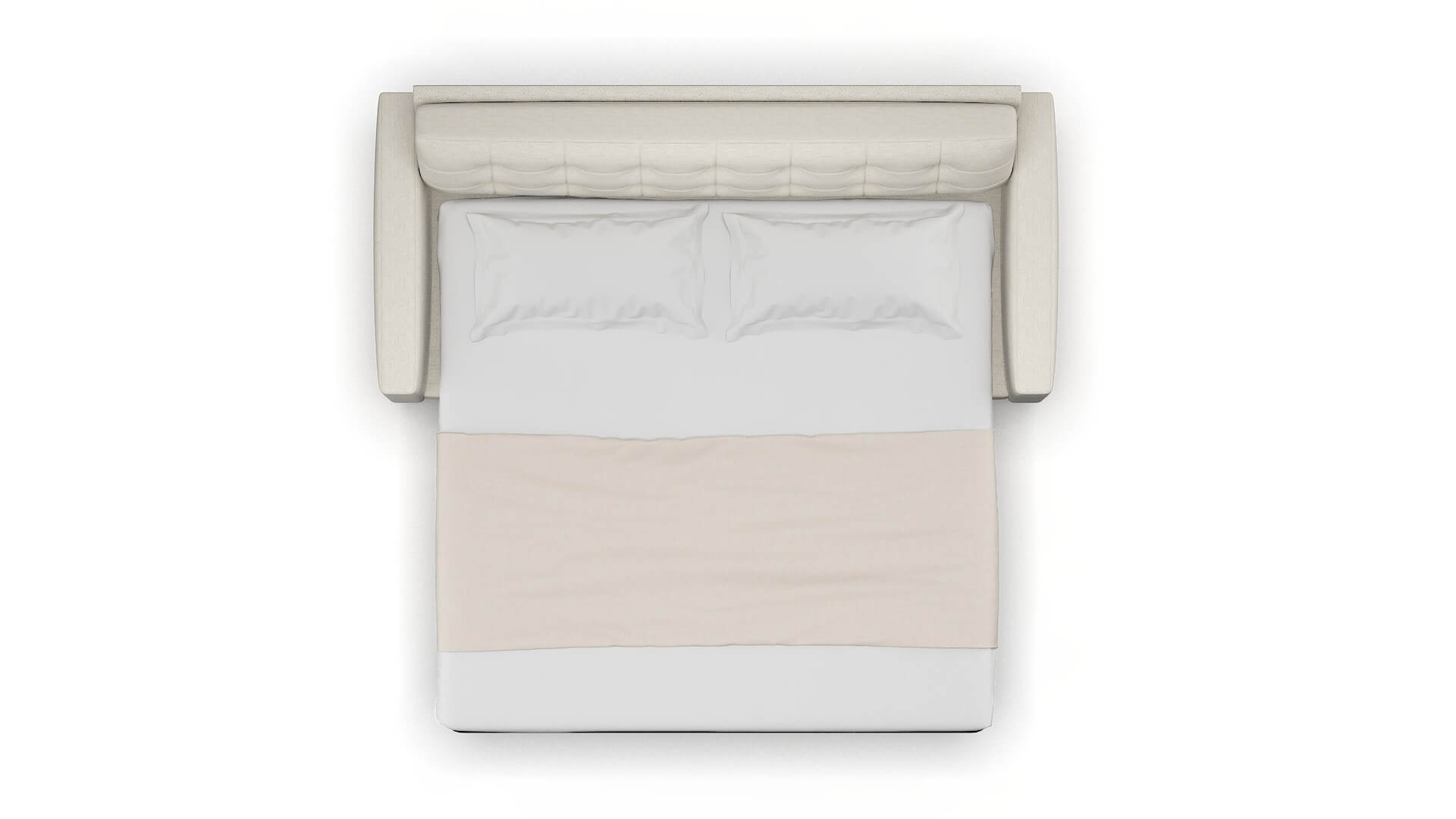 Madrid Venus Cream Sofa Sleeper Espresso legs 3