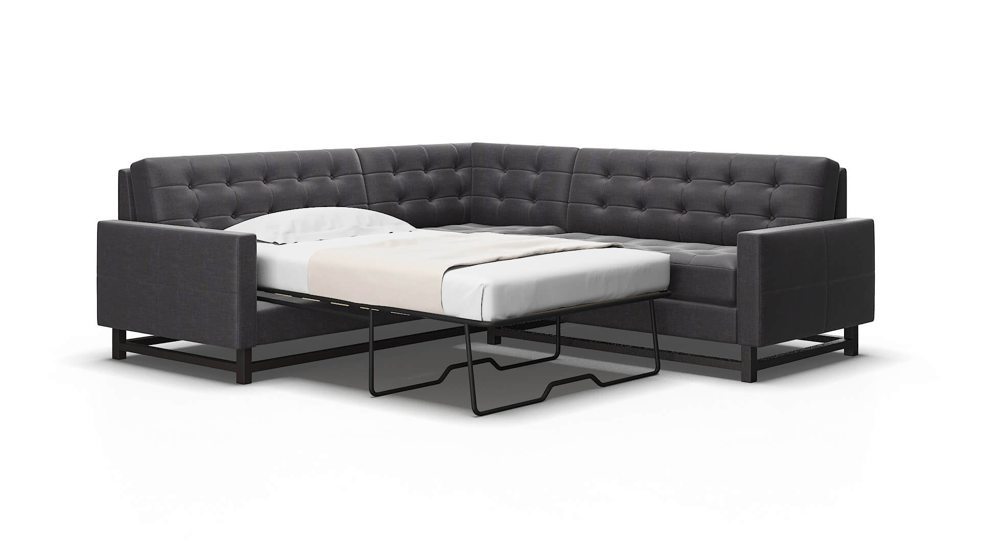 Madrid Venus onyx Sectional sleeper Espresso Legs  2