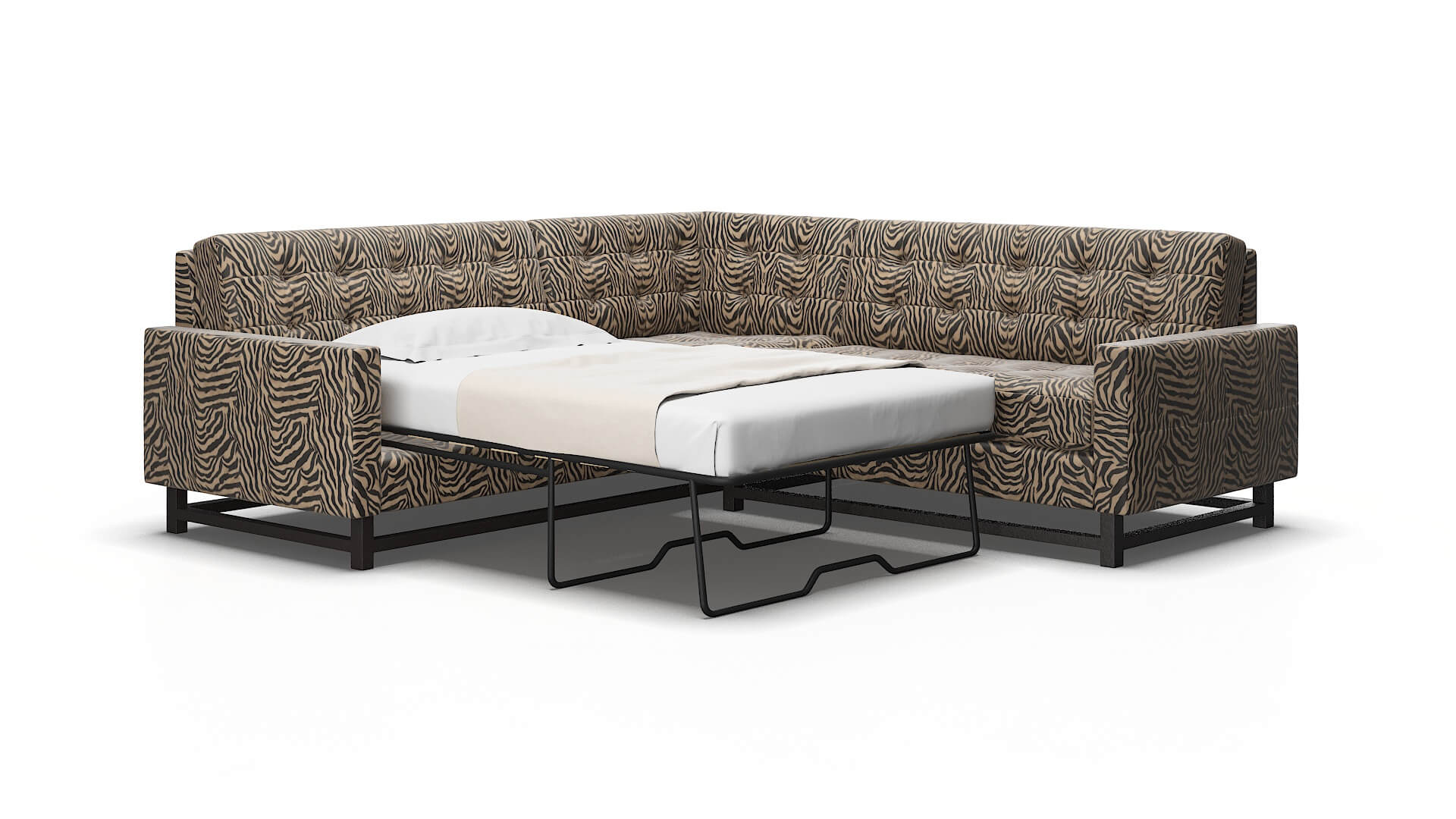 Madrid Zambia coffee Sectional sleeper Espresso Legs  2