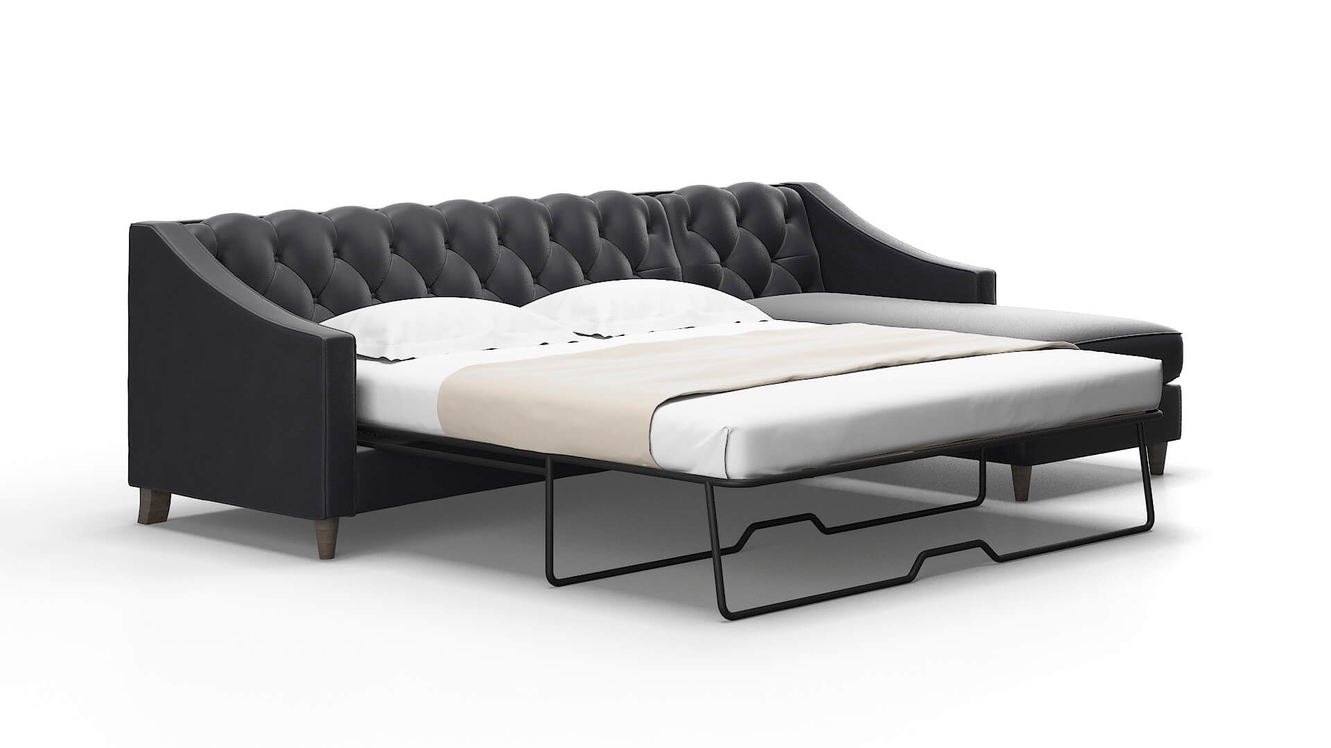 Manchester Atlas_plz navy Panel sleeper Espresso Legs  2