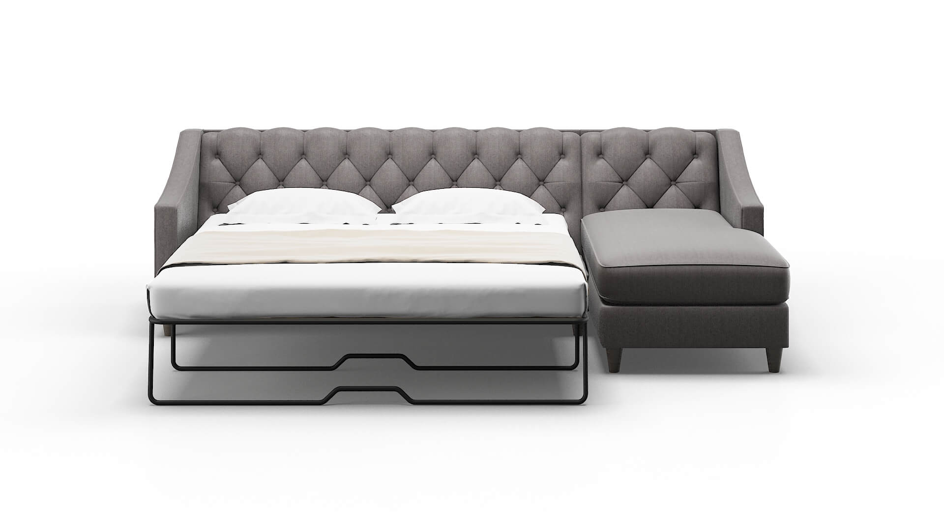 Manchester Atlas_plz Silver Panel Sleeper Espresso legs 1