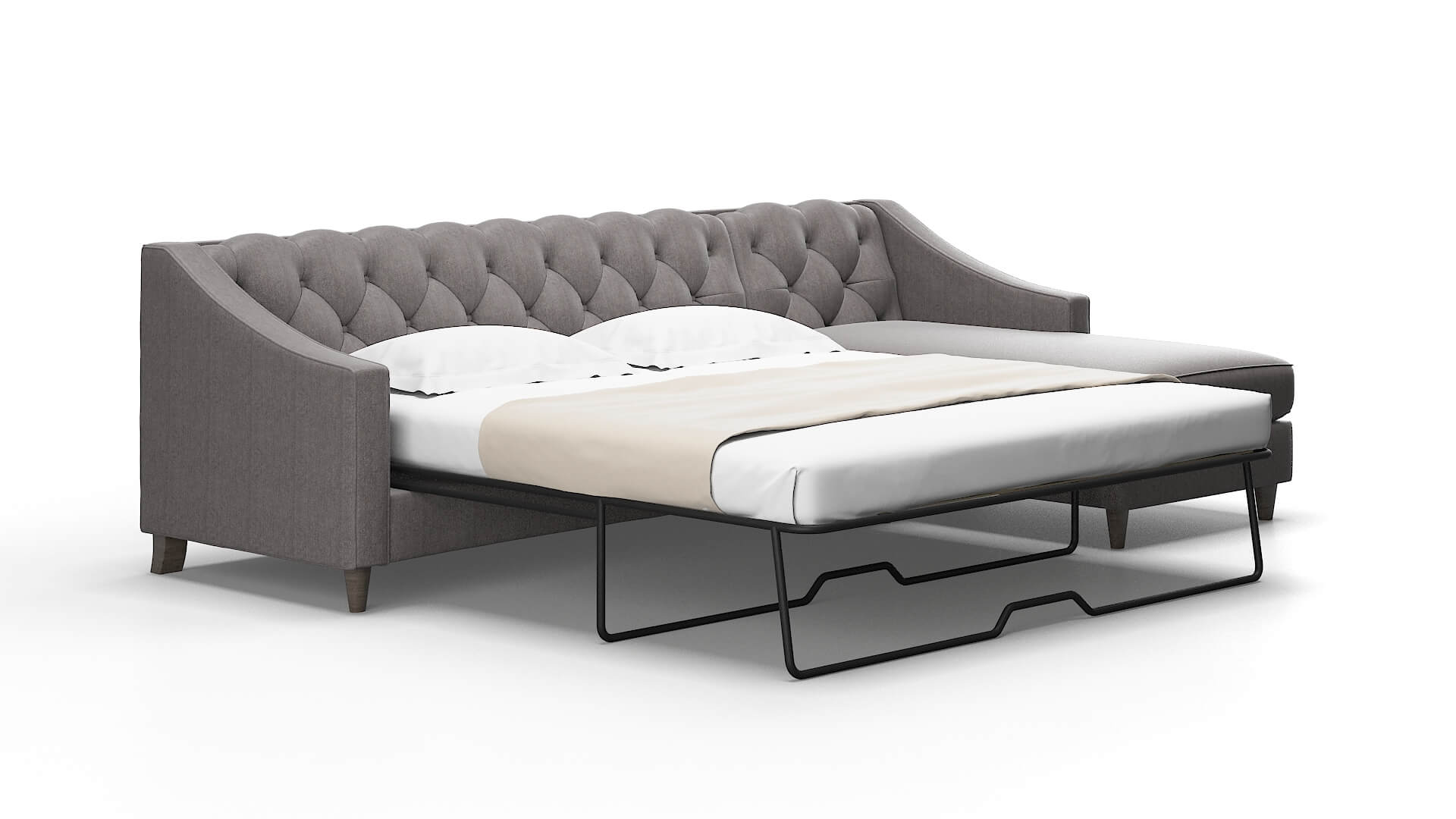 Manchester Atlas_plz Silver Panel Sleeper espresso legs 2