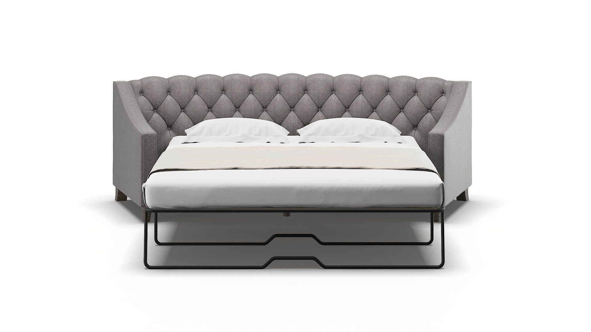 Manchester Atlas_plz Silver Sofa Sleeper Espresso legs 1