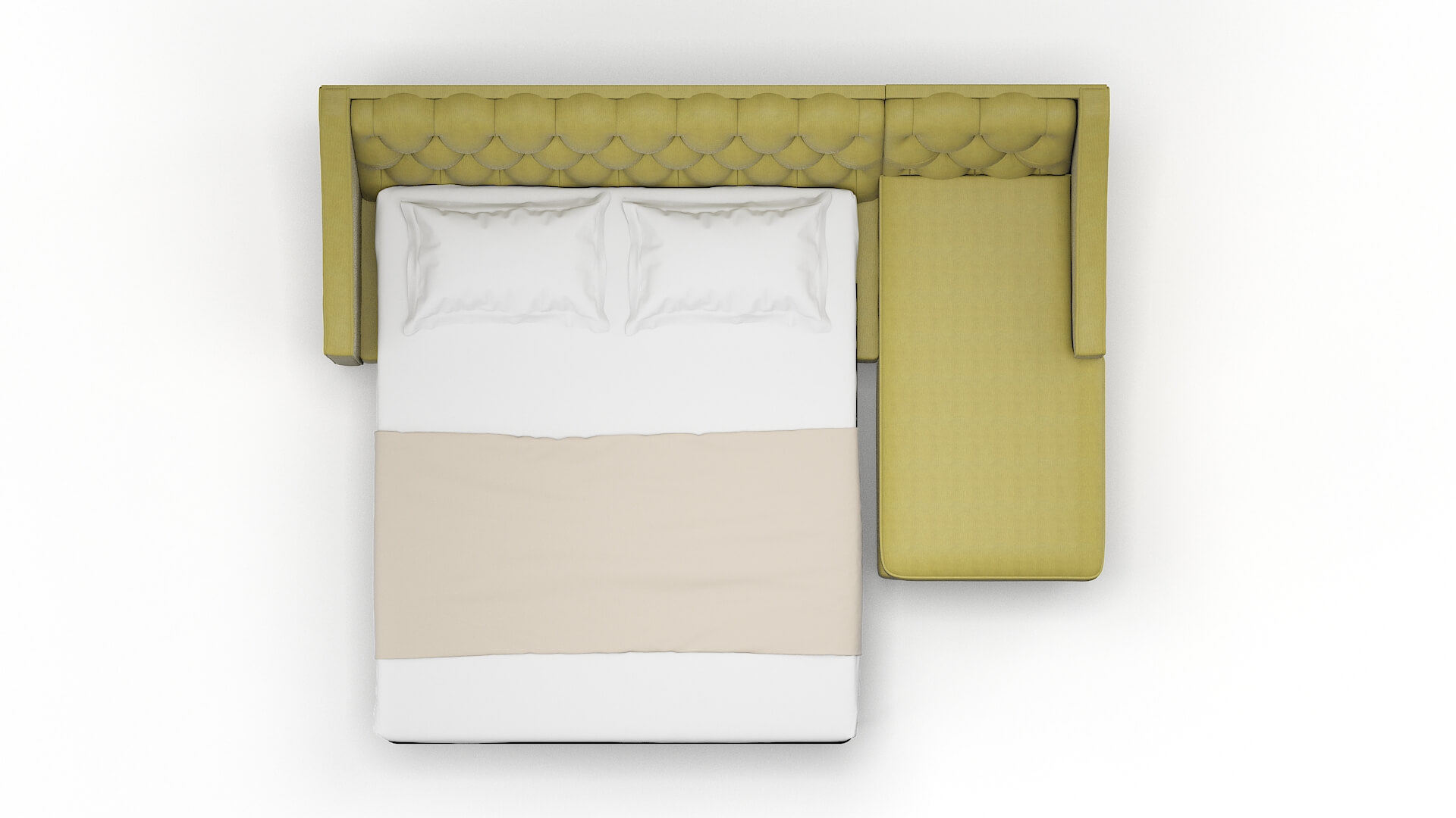 Manchester Bella Apple Panel Sleeper Espresso legs 3