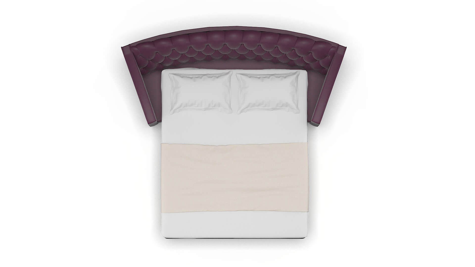 Manchester Bella Aubergine Sofa Sleeper Espresso legs 3