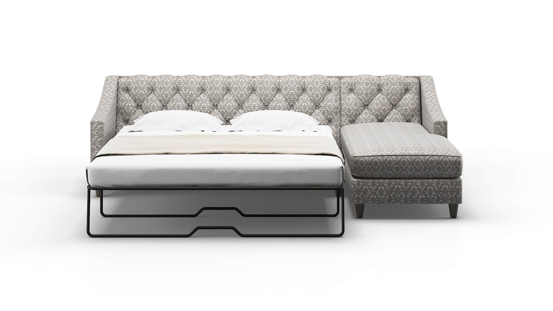 Manchester Bergamo Dove Panel Sleeper Espresso legs 1