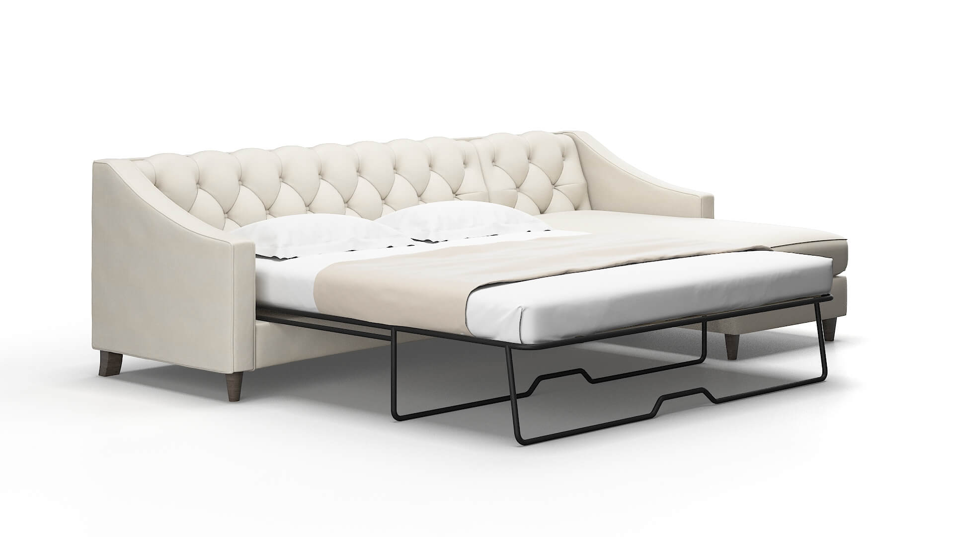 Manchester Bungalow ivory Panel sleeper Espresso Legs  2