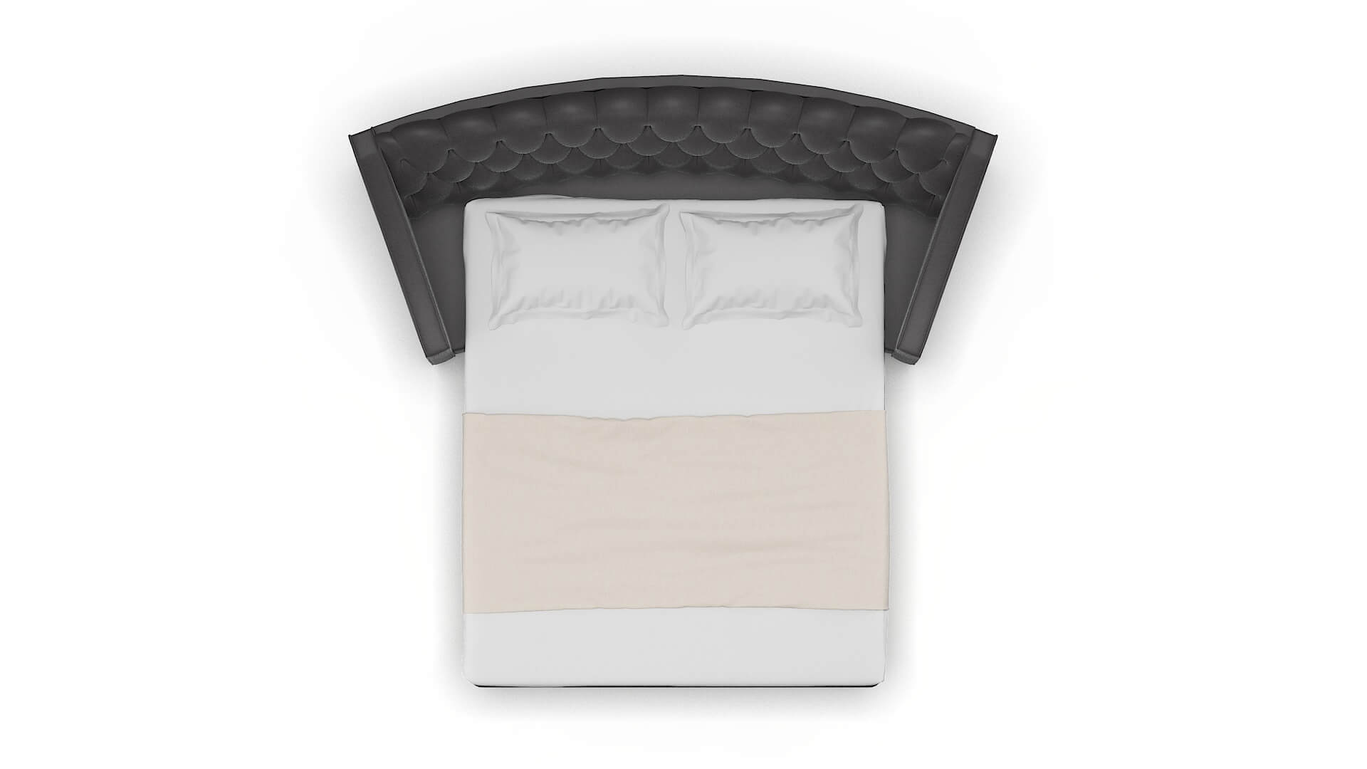 Manchester Catalina Charcoal Sofa Sleeper Espresso legs 3