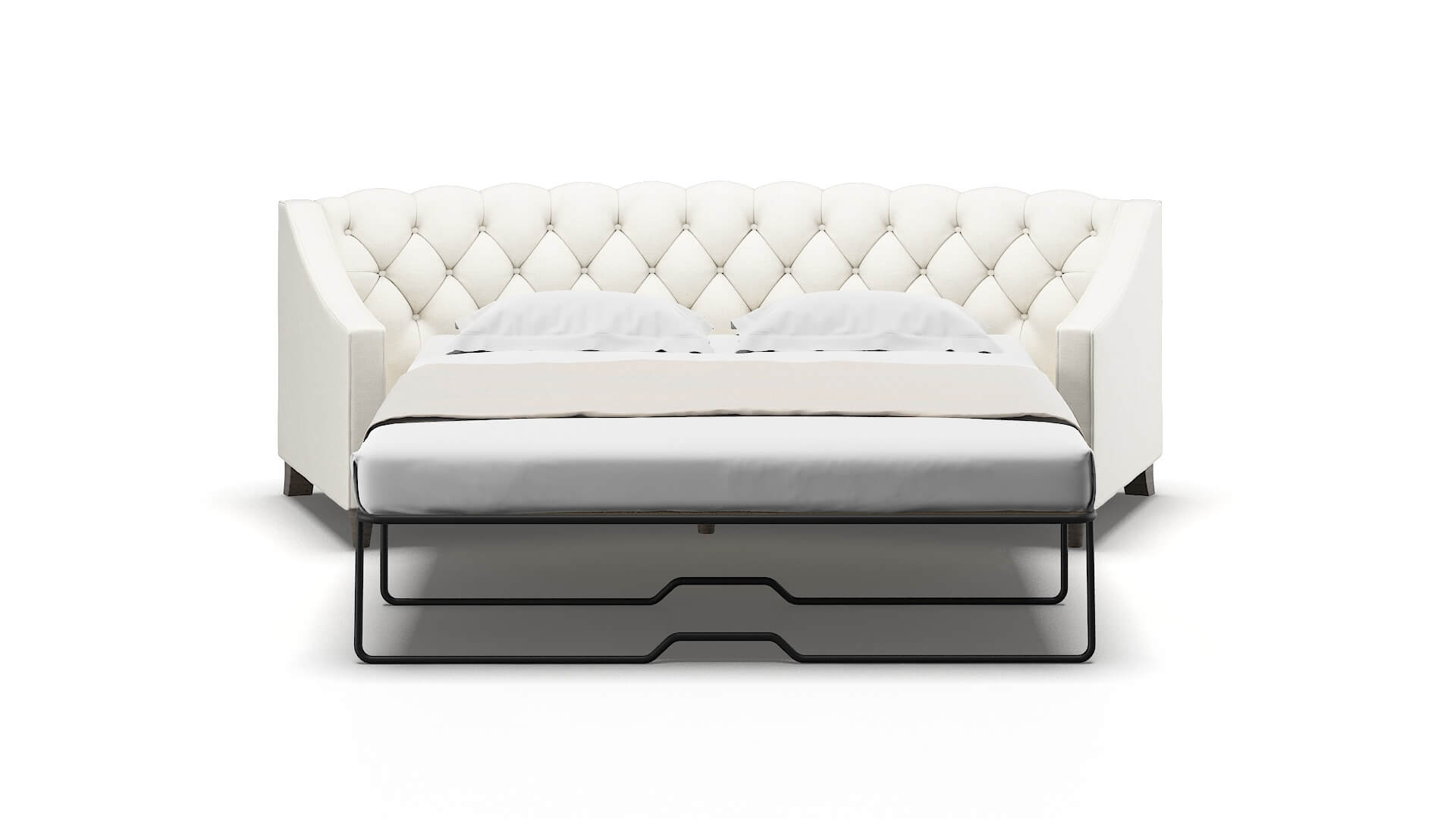 Manchester Catalina Ivory Sofa Sleeper Espresso legs 1