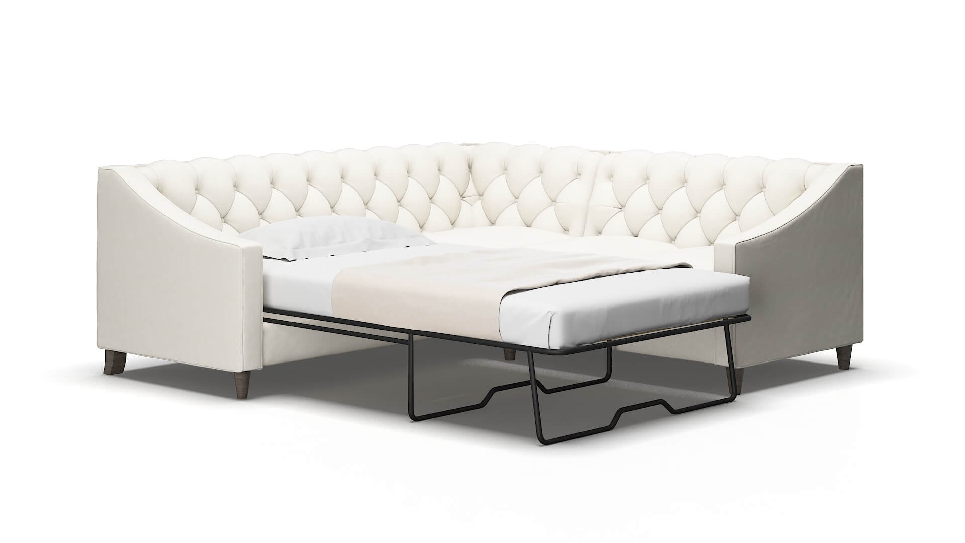 Manchester Chance bone Sectional sleeper Espresso Legs  2