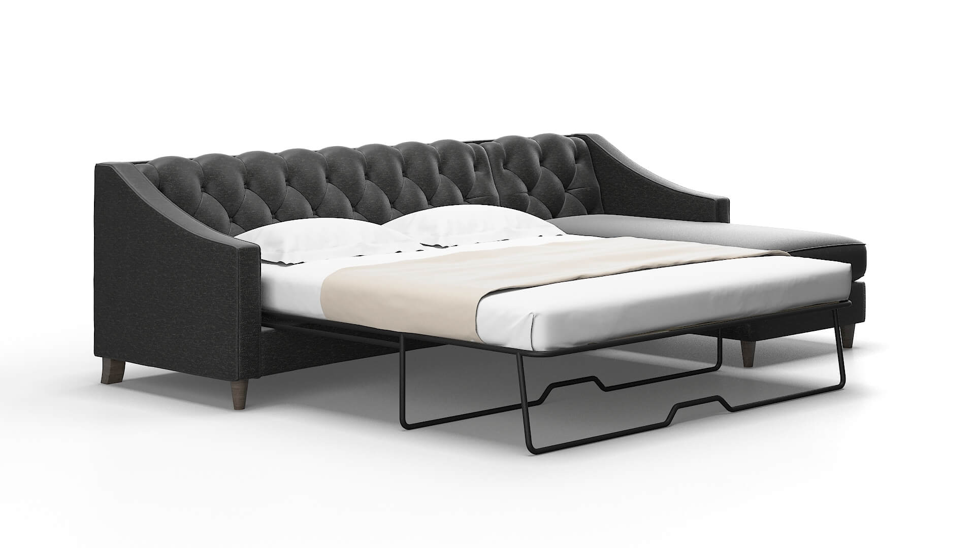 Manchester Chance Denim Panel Sleeper Espresso legs 2