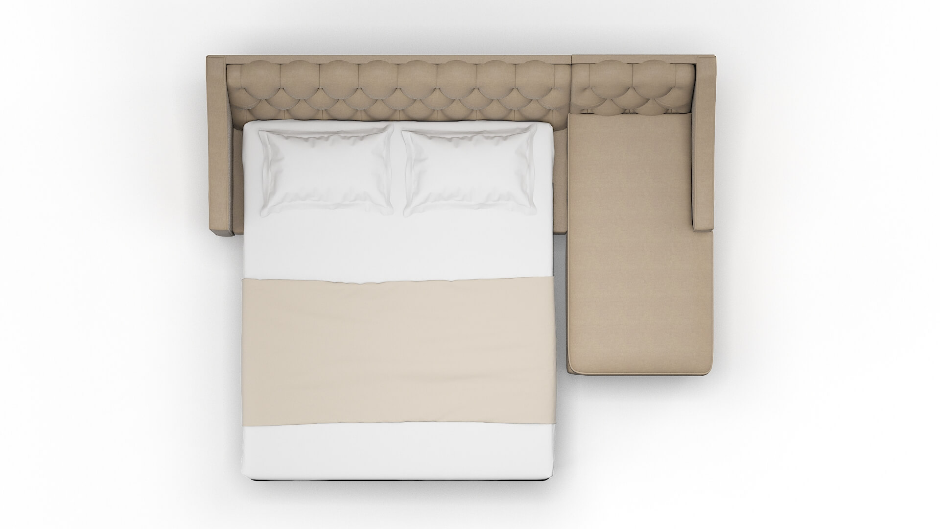 Manchester Chance Platinum Panel Sleeper Espresso legs 3