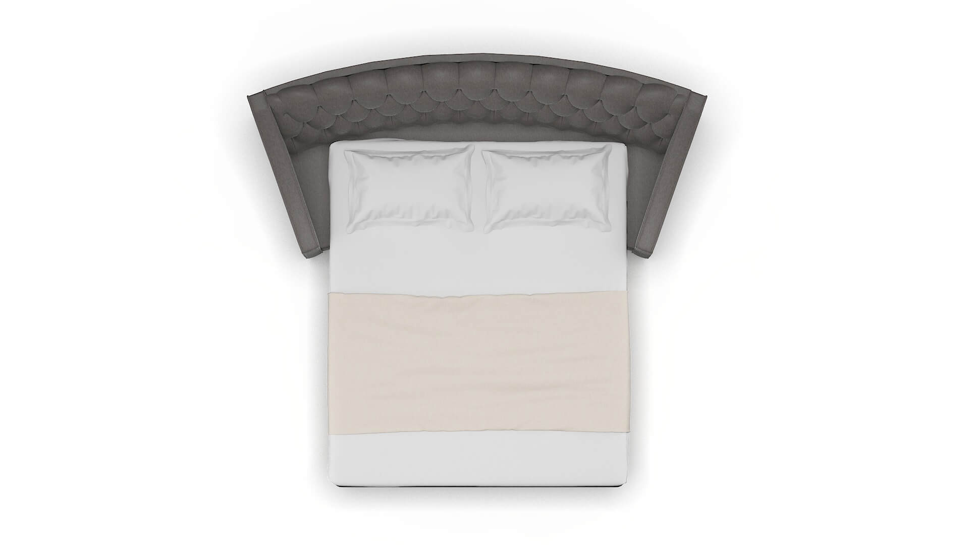 Manchester Cosmo Charcoal Sofa Sleeper Espresso legs 3