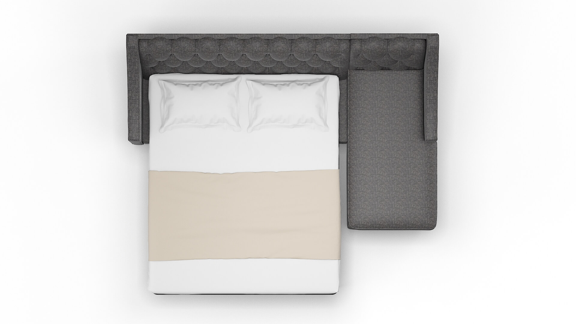 Manchester Curious Pacific Panel Sleeper Espresso legs 3