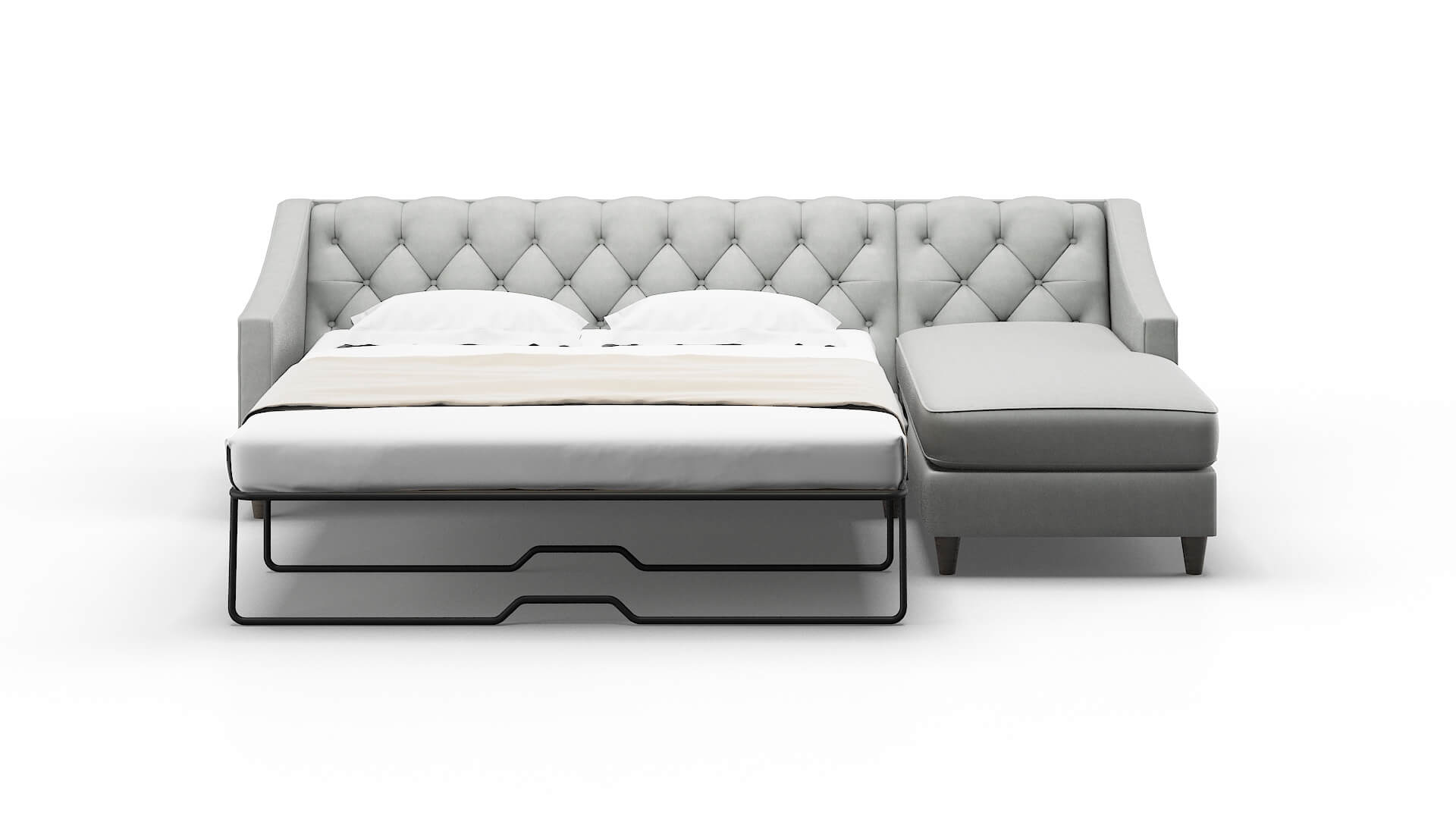 Manchester Dawson Platinum Panel Sleeper Espresso legs 1