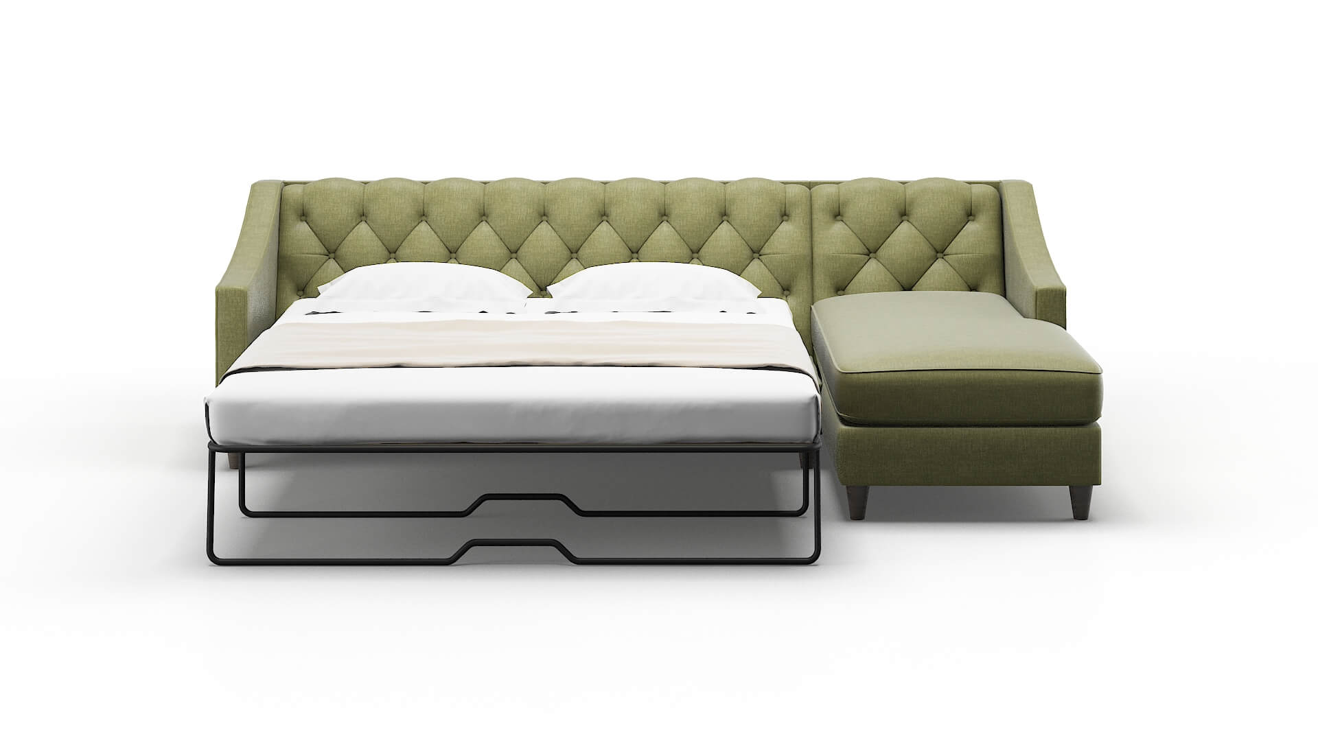 Manchester Durham Lime Panel Sleeper Espresso legs 1