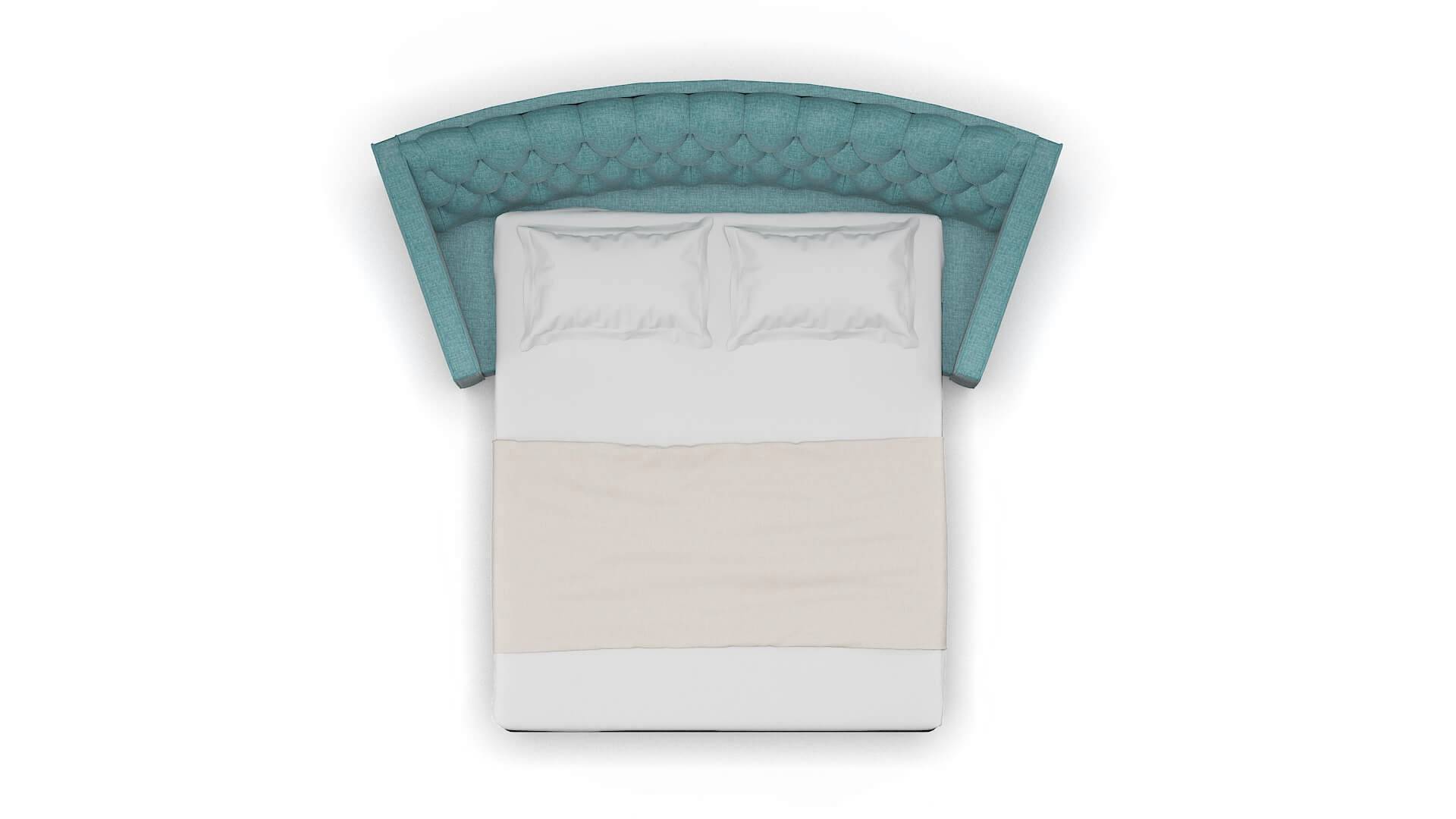 Manchester Elliot Teal Sofa Sleeper Espresso legs 3