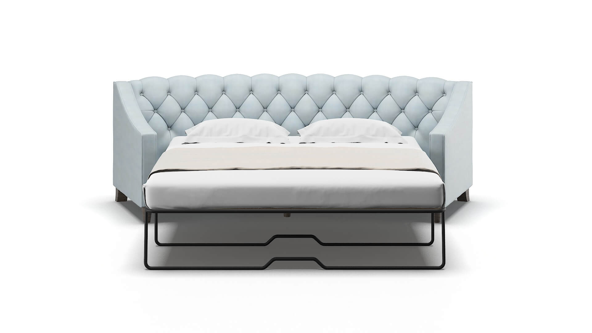 Manchester Hathaway Aqua Sofa Sleeper Espresso legs 1