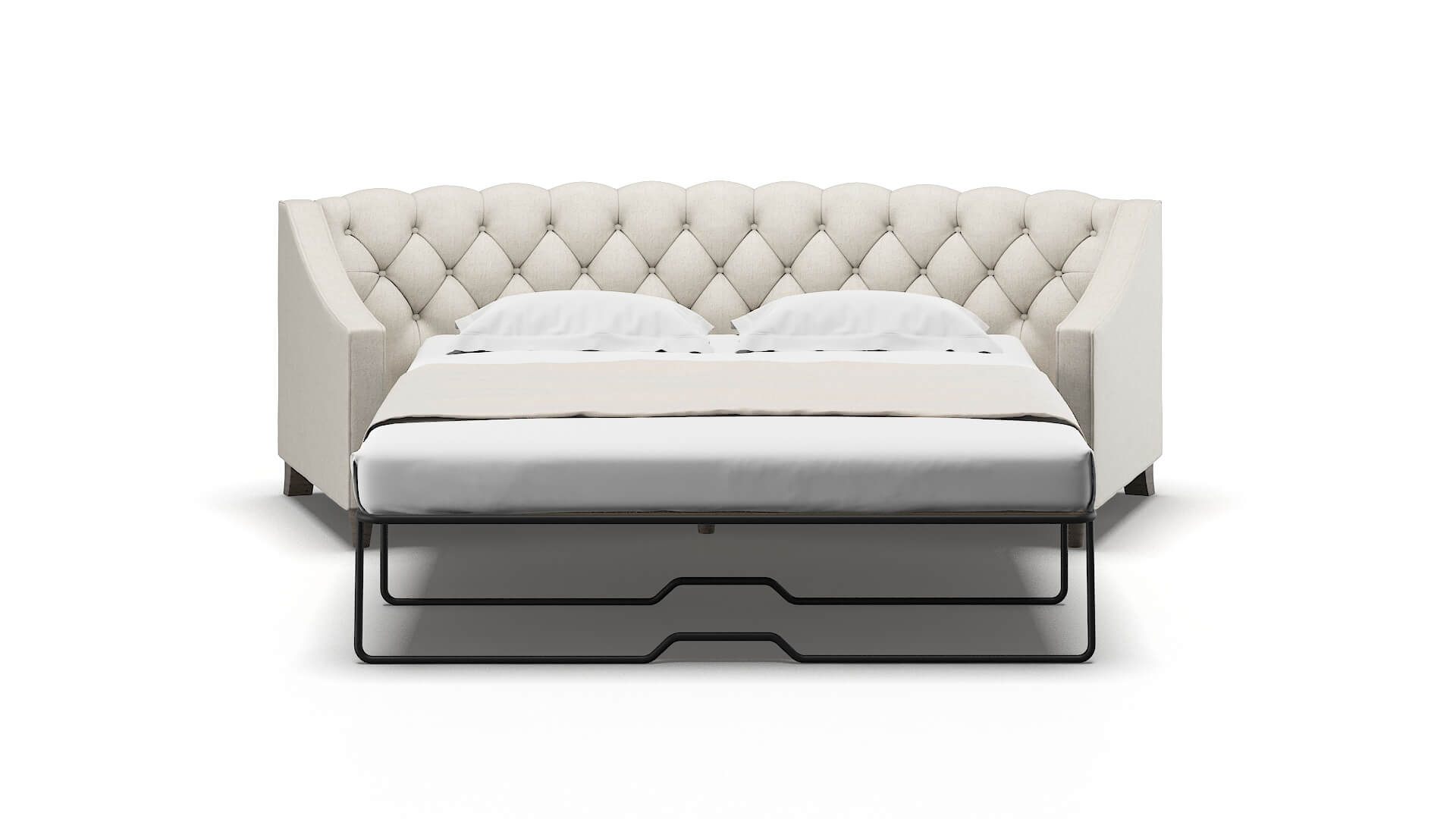 Manchester Insight Dove Sofa Sleeper Espresso legs 1