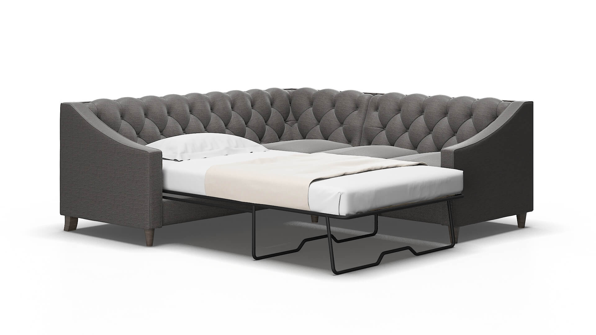 Manchester Insight eclipse Sectional sleeper Espresso Legs  2