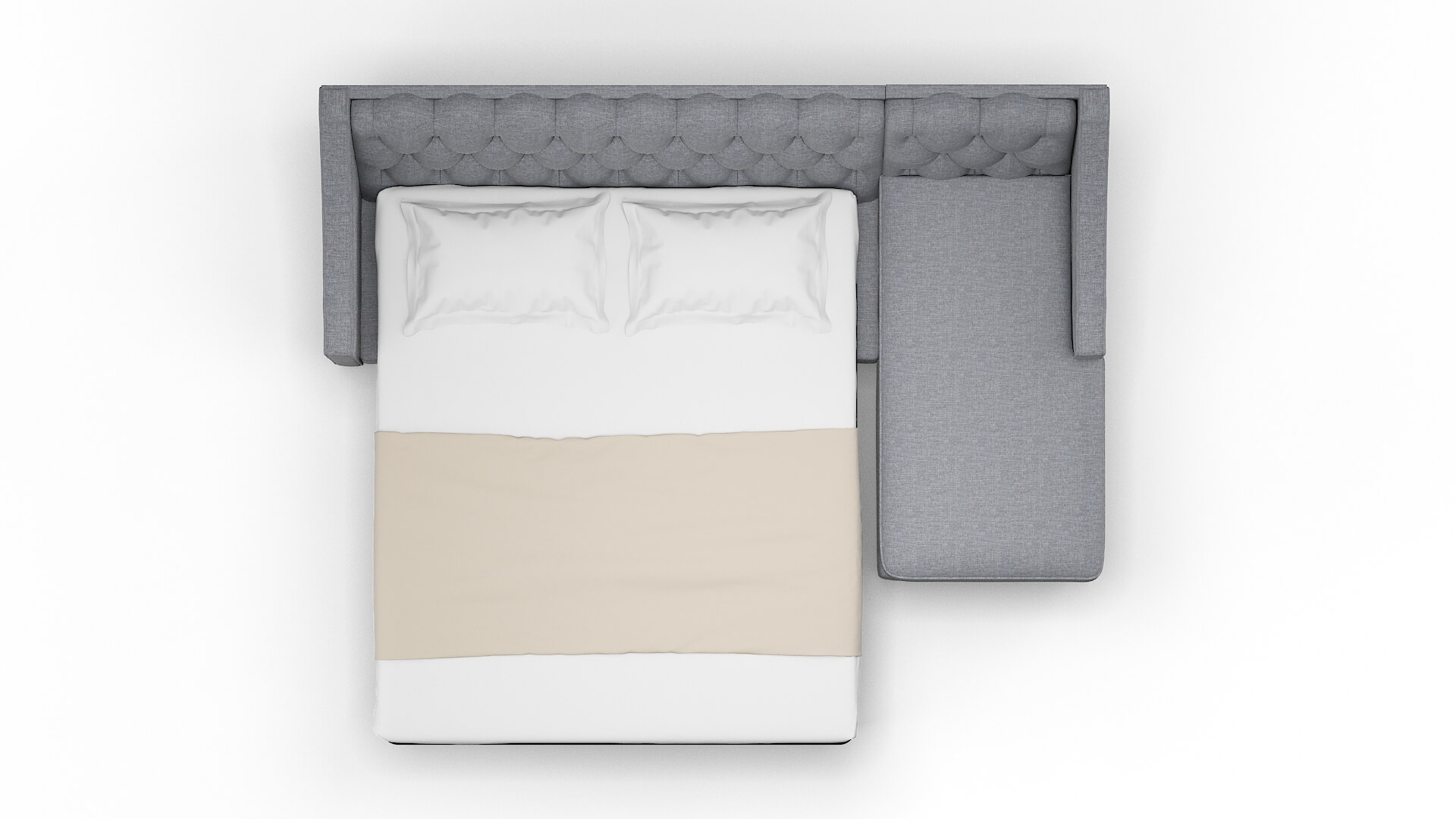 Manchester Lana Ash Panel Sleeper Espresso legs 3