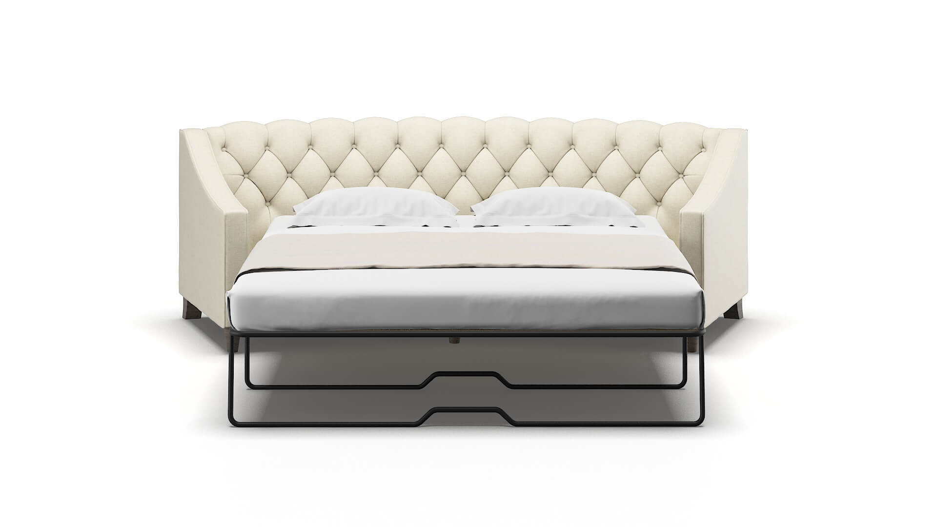 Manchester Lana Sand Sofa Sleeper Espresso legs 1