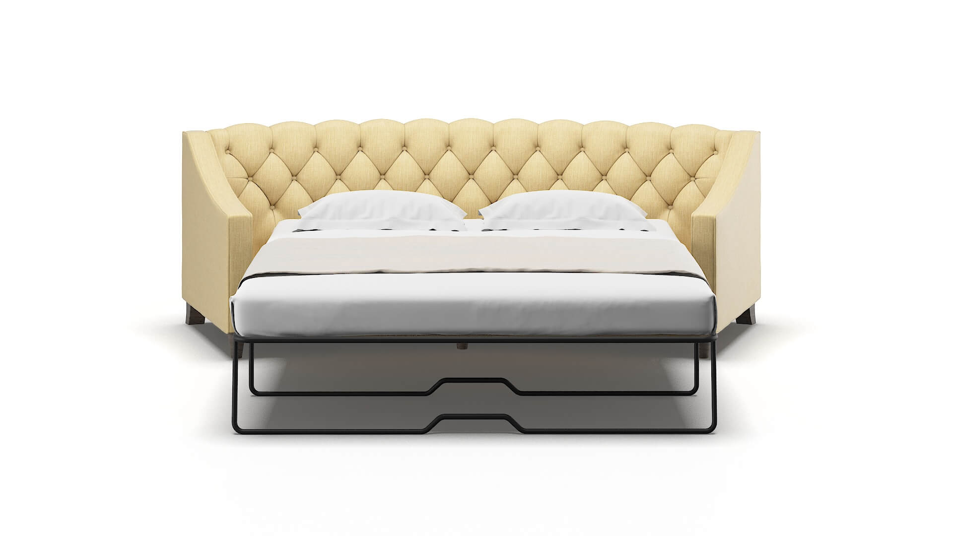 Manchester Malibu Maize Sofa Sleeper Espresso legs 1