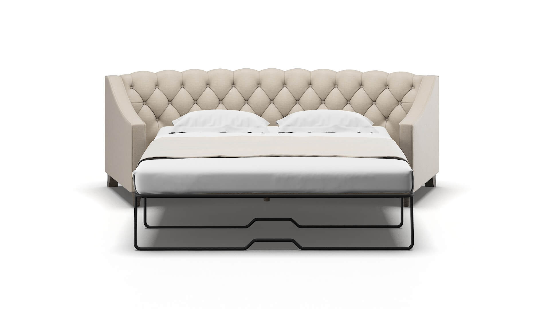 Manchester Naples Almond Sofa Sleeper Espresso legs 1