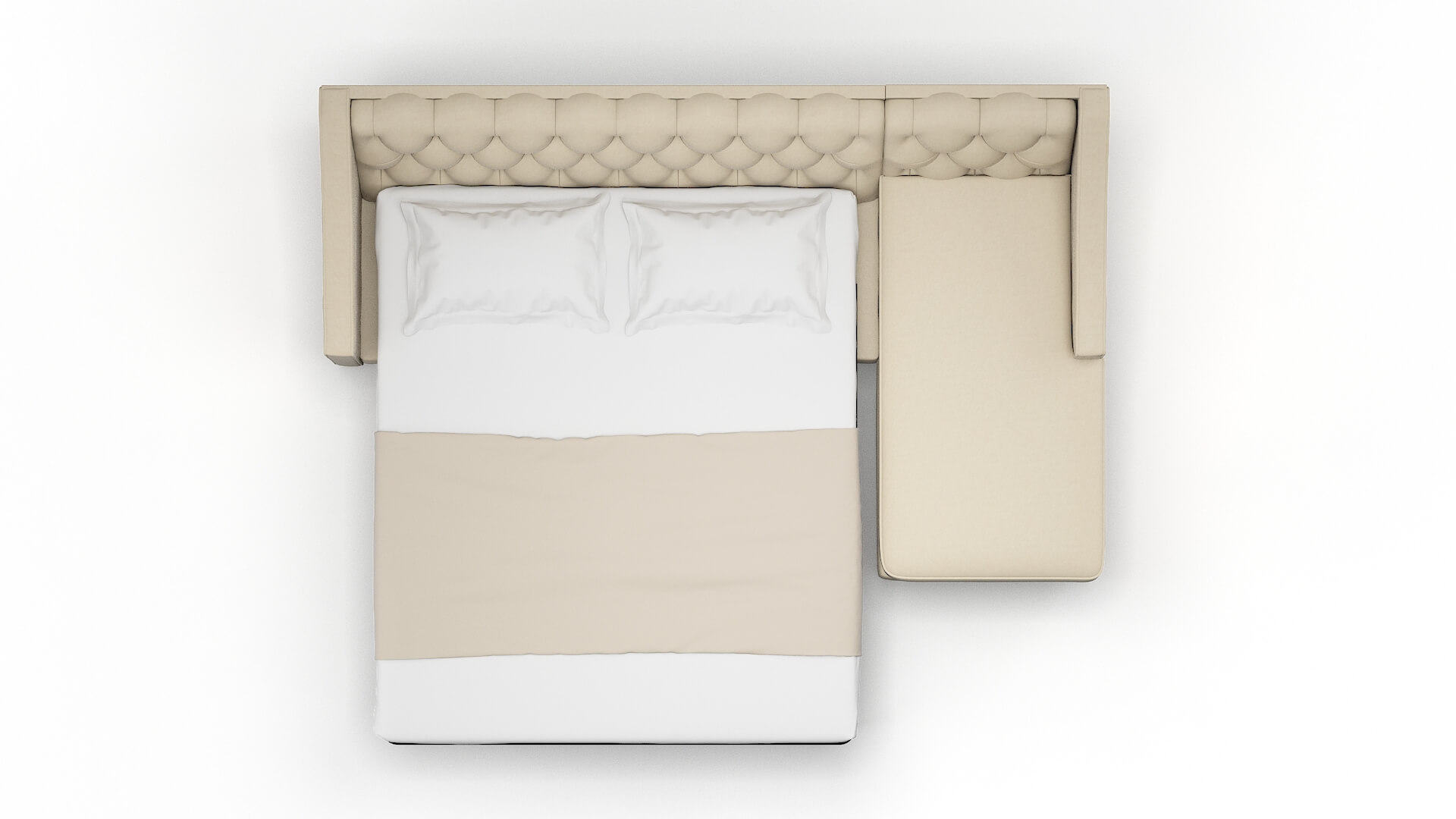 Manchester Noble Buckwheat Panel Sleeper Espresso legs 3